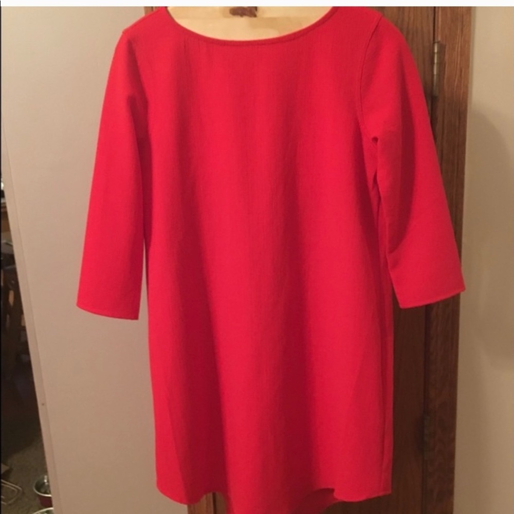 BB Dakota RED open back shift dress